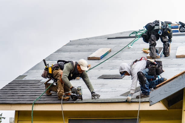 Professional Gutter Installation technician working in New Derry, PA